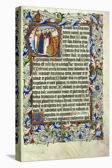 A Page from a Psalter in Latin-null-Premier Image Canvas