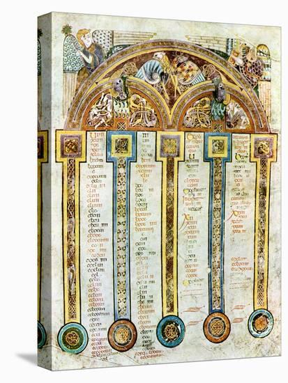 A Page of the Eusebian Canons, C800 Ad-null-Premier Image Canvas