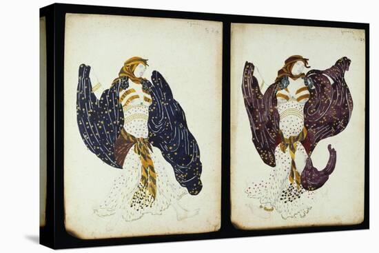 A Pair of Costume Designs for 'Juive' Depicting Female Dancers-Leon Bakst-Premier Image Canvas