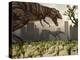 A Pair of Tyrannosaurus Rex Explore a City in Hopes of Finding their Next Meal-Stocktrek Images-Premier Image Canvas