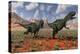 A Pair of Yangchuanosaurus Dinosaurs Hunting-null-Stretched Canvas