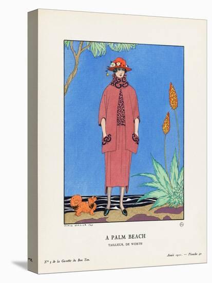 A Palm Beach, at Palm Beach, Florida, Usa, Art-Deco Fashion for the Gazette Du Bon Ton, a Parisian-Georges Barbier-Premier Image Canvas