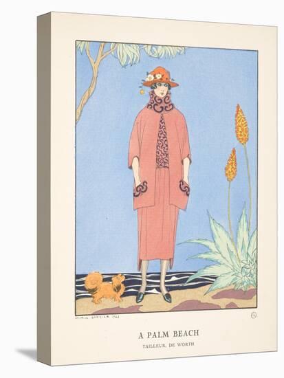 A Palm Beach, from a Collection of Fashion Plates, 1921 (Pochoir Print)-Georges Barbier-Premier Image Canvas