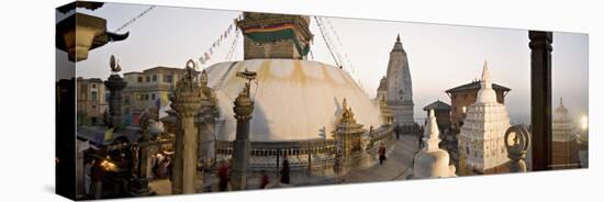 A Panorama Formed of Three Frames Giving a Very Wide Angle View, Kathmandu, Nepal-Don Smith-Premier Image Canvas