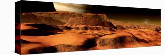 A Panorama of the Strange, Mesa-Like Mountains on Io-Stocktrek Images-Premier Image Canvas