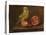 A Parakeet and a Pomegranate on a Ledge (Oil on Copper)-French School-Premier Image Canvas