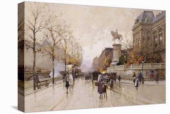 A Paris Street Scene-Eugene Galien-Laloue-Premier Image Canvas