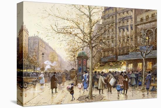 A Paris Street Scene-Eugene Galien-Laloue-Premier Image Canvas