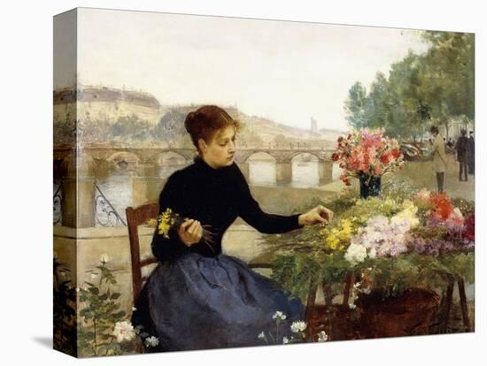 A Parisian Flower Market-Victor Gabriel Gilbert-Premier Image Canvas