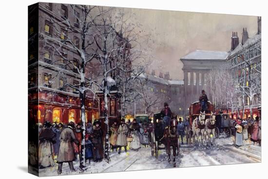 A Parisian Winter Scene-Eugene Galien-Laloue-Premier Image Canvas