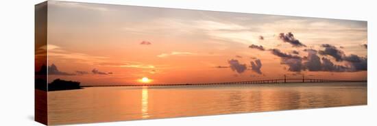 A Peaceful Sunrise Scene of the Tampa Bay and Skyway Bridge in Florida-Sheila Haddad-Premier Image Canvas