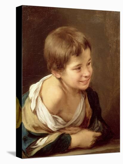 A Peasant Boy Leaning on a Sill, 1670-80-Bartolome Esteban Murillo-Premier Image Canvas