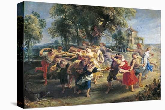 A Peasant Dance-Peter Paul Rubens-Stretched Canvas
