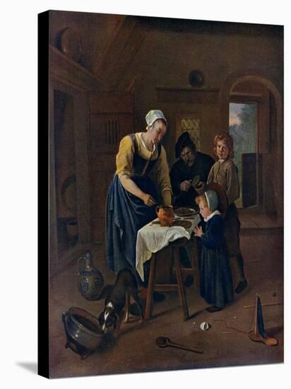 A Peasant Family at Meal-Time ('Grace before Meat), C1665-Jan Steen-Premier Image Canvas