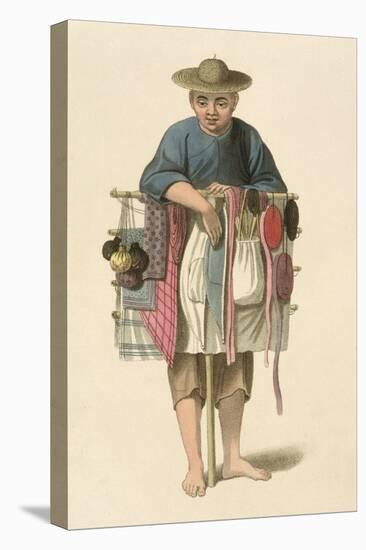 A Pedlar Plate 17 from "The Costume of China"-Major George Henry Mason-Premier Image Canvas