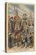 A Picturesque and Traditional Feast, the Procession of the Giants at Valenciennes-French School-Premier Image Canvas