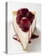 A Piece of Cheesecake with Cherry Sauce-null-Premier Image Canvas
