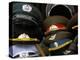 A Pile of Communist Era Army and Police Hats for Sale as Souvenirs, Mitte, Berlin, Germany-Richard Nebesky-Premier Image Canvas