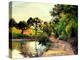 A Pond at Montfoucault, 1874-Camille Pissarro-Premier Image Canvas