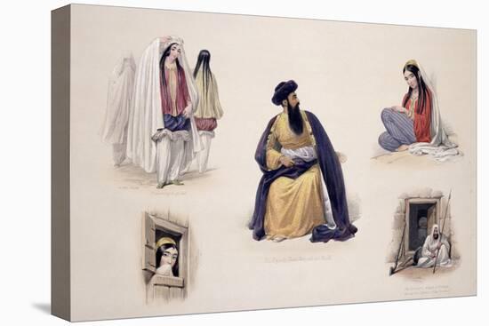 A Portrait of His Majesty Shah-Soojah-Ool-Moolk, from "Sketches in Afghaunistan"-James Atkinson-Premier Image Canvas