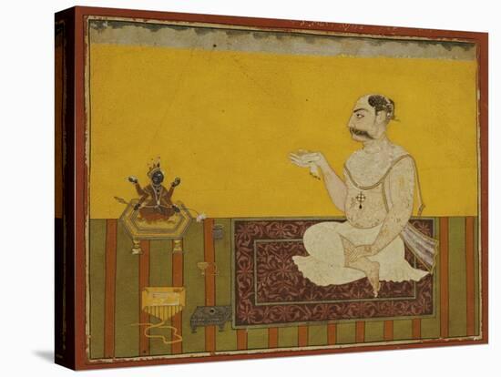 A Portrait of Raja Kirpal of Basohli circa 1690-null-Premier Image Canvas