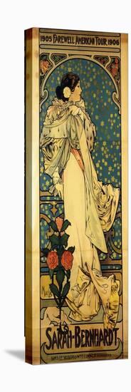 A Poster for Sarah Bernhardt's Farewell American Tour, 1905-1906, C.1905-Alphonse Mucha-Premier Image Canvas