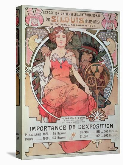 A Poster for the World Fair, St. Louis, United States, 1904 (Lithograph)-Alphonse Marie Mucha-Premier Image Canvas