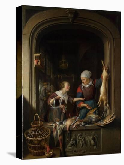 A Poulterer's Shop-Gerard Dou-Premier Image Canvas