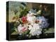 A Pretty Still Life of Roses, Rhododendron, and Passionflowers-John Wainwright-Premier Image Canvas