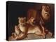 A Pride of Lions-Edward S. Curtis-Premier Image Canvas