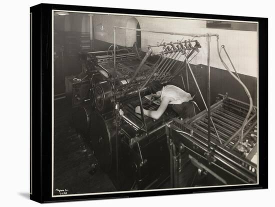 A Printing Press at Unz and Co., 24 Beaver Street, New York, 1932-Byron Company-Premier Image Canvas