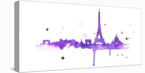 A Purple Paris-Jessica Durrant-Stretched Canvas