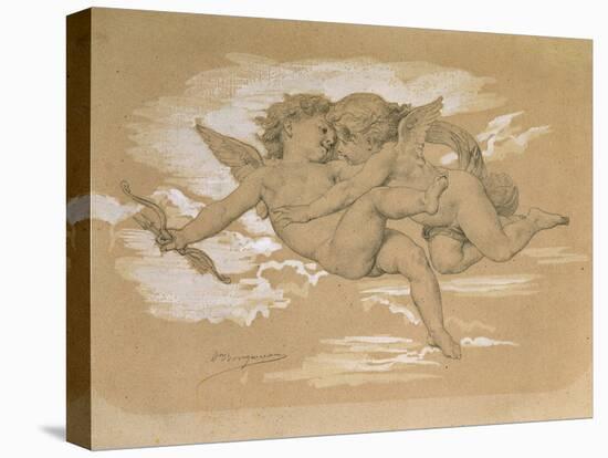 A Putto Trying to Steal Cupid's Arrows-William Adolphe Bouguereau-Premier Image Canvas