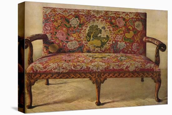 'A Queen Anne Settee Upholstered in Petit Point', c1900, (1936)-Unknown-Premier Image Canvas