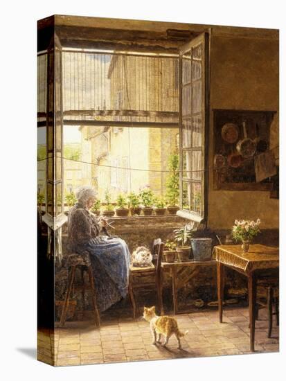 A Quiet Afternoon-Marie Francois Firmin-Girard-Premier Image Canvas