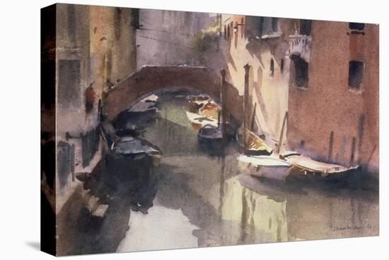 A Quiet Canal in Venice, 1990-Trevor Chamberlain-Premier Image Canvas