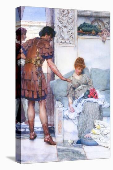 A Quiet Greeting-Sir Lawrence Alma-Tadema-Stretched Canvas