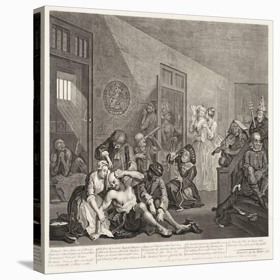 A Rake's Progress (Plate 8)-William Hogarth-Premier Image Canvas