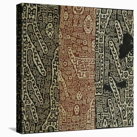 A Rare Huari Cotton Textile Resist-Dyed with Erratic Geometric Motifs-null-Premier Image Canvas