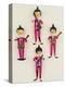 A Rare Set of Four Blown Glass Christmas Tree Decorations Modelled as the Beatles-null-Premier Image Canvas