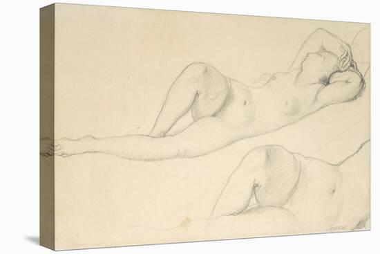 A Reclining Female Nude-Jean-Auguste-Dominique Ingres-Premier Image Canvas