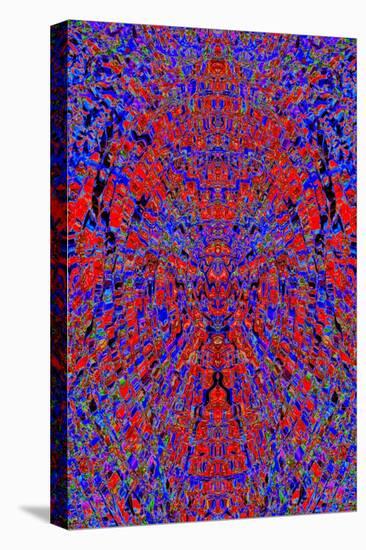 A Red and Blue Kaleidoscopic Tapestry-Ray2012-Stretched Canvas