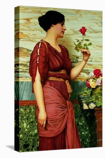 A Red, Red Rose-John William Godward-Premier Image Canvas
