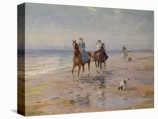 A Ride on the Beach, Dublin-Heywood Hardy-Premier Image Canvas