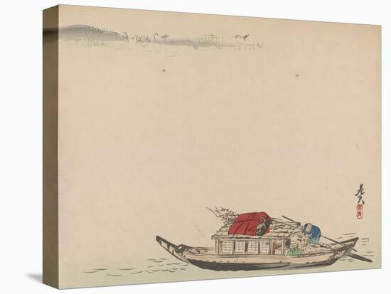 A River Boat-Shibata Zeshin-Premier Image Canvas