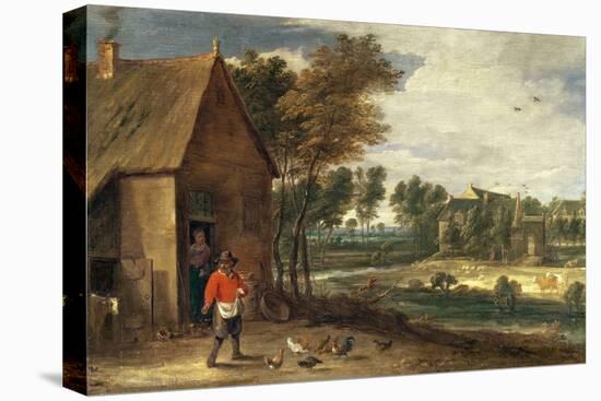 A River Landscape-David the Younger Teniers-Premier Image Canvas