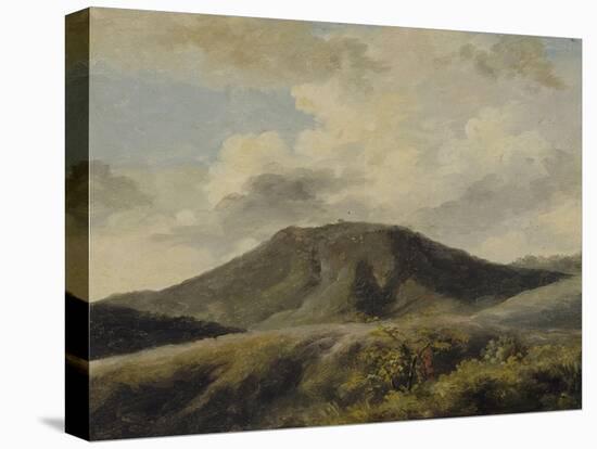 A Rocca di Papa : le Monte Cavo sous un ciel nuageux-Pierre Henri de Valenciennes-Premier Image Canvas