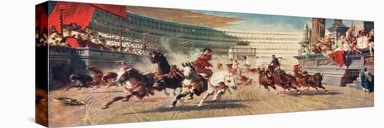 A Roman Chariot Race, Illustration from 'Hutchinson's History of the Nations'-null-Premier Image Canvas