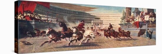 A Roman Chariot Race, the Circus Maximus, 20th Century-null-Premier Image Canvas