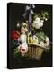 A Romantic Basket of Flowers-Antoine Berjon-Premier Image Canvas